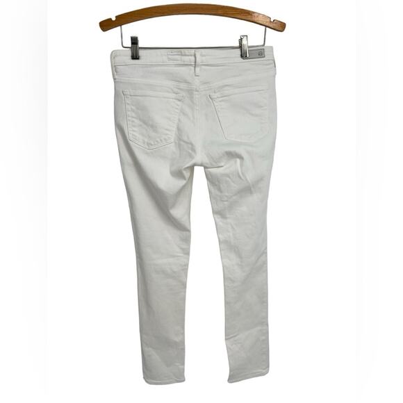 AG Adriano Goldschmied The Stilt Cigarette Leg White Jeans Women's Size 27R - Picture 2 of 6